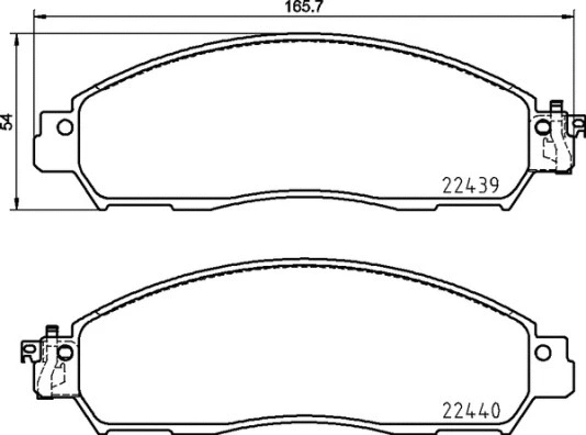Diskinių stabdžių trinkelių rinkinys BREMBO P 56 120