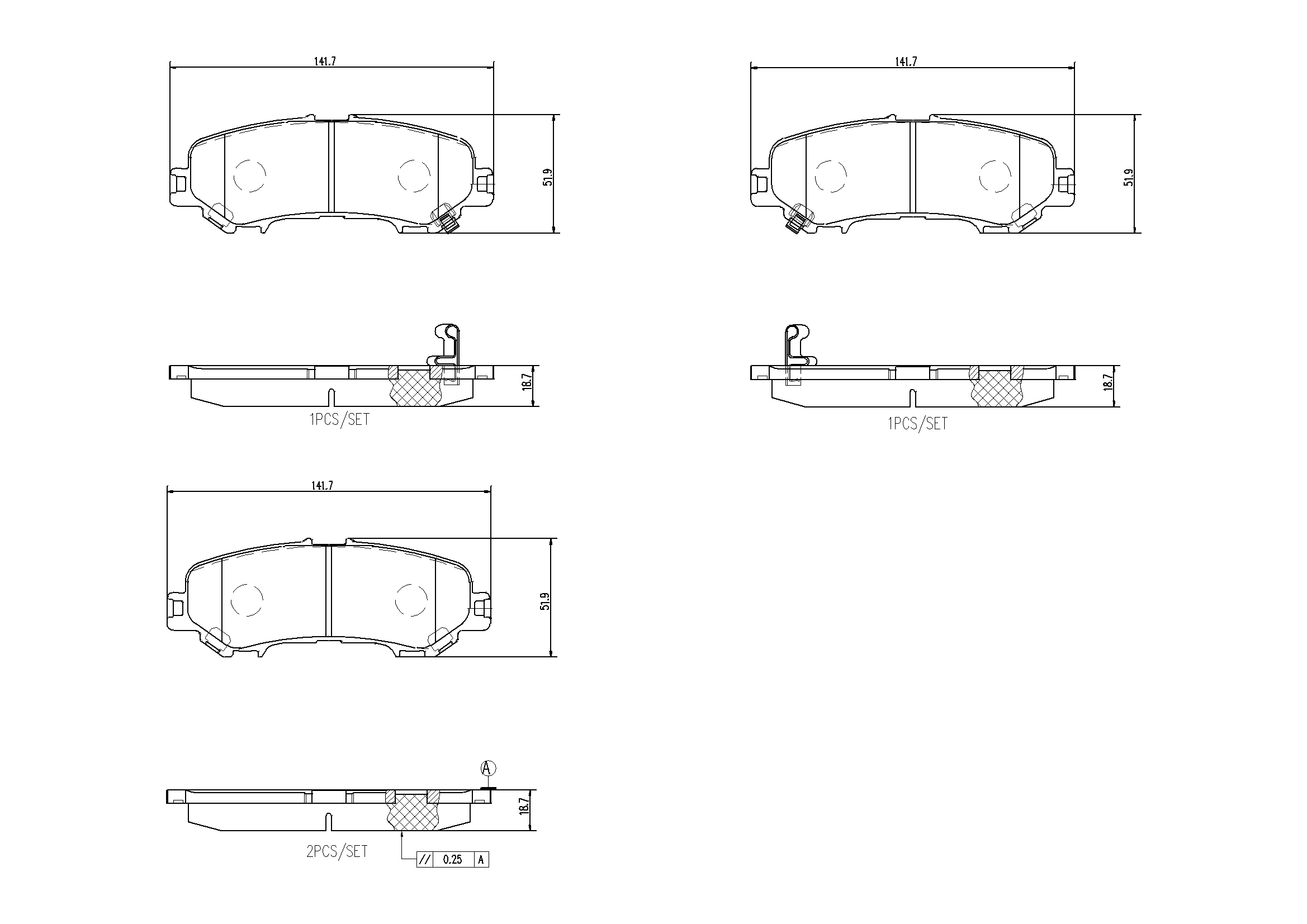 Diskinių stabdžių trinkelių rinkinys BREMBO P 56 132