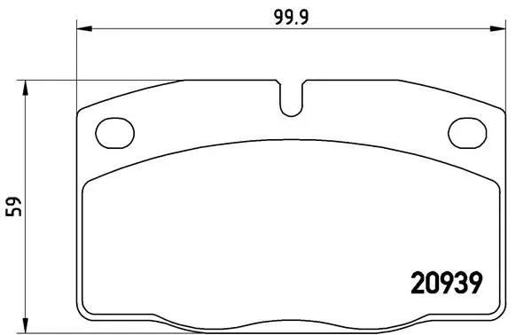 Diskinių stabdžių trinkelių rinkinys BREMBO P 59 005