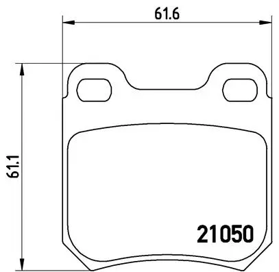 Diskinių stabdžių trinkelių rinkinys BREMBO P 59 014