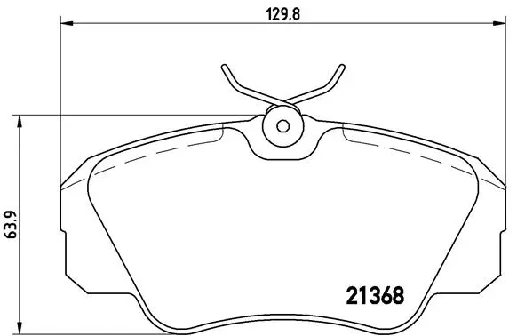 Diskinių stabdžių trinkelių rinkinys BREMBO P 59 016