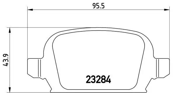 Diskinių stabdžių trinkelių rinkinys BREMBO P 59 037