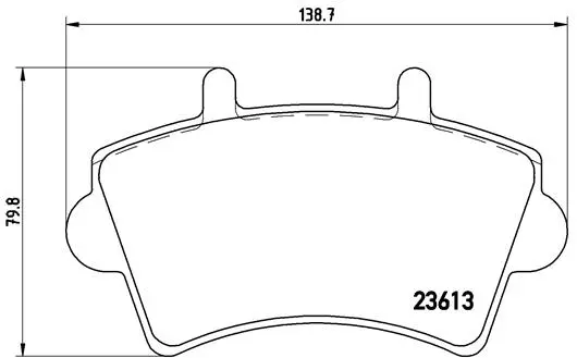 Diskinių stabdžių trinkelių rinkinys BREMBO P 59 039