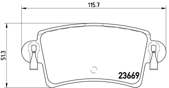 Diskinių stabdžių trinkelių rinkinys BREMBO P 59 040