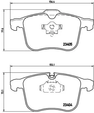 Diskinių stabdžių trinkelių rinkinys BREMBO P 59 046