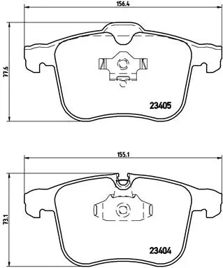 Diskinių stabdžių trinkelių rinkinys BREMBO P 59 049