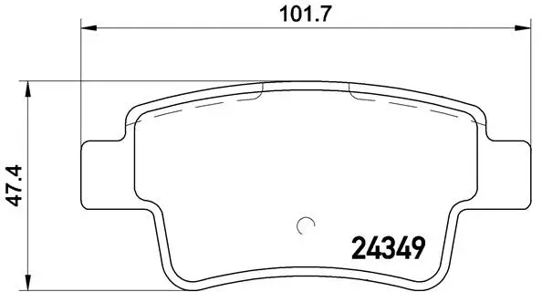 Diskinių stabdžių trinkelių rinkinys BREMBO P 59 057