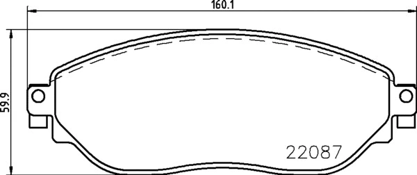 Diskinių stabdžių trinkelių rinkinys BREMBO P 59 082