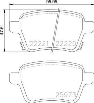 Diskinių stabdžių trinkelių rinkinys BREMBO P 59 086