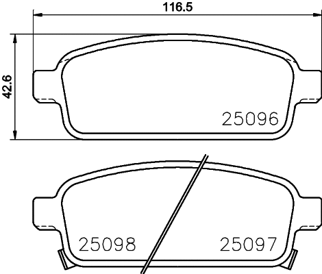 Diskinių stabdžių trinkelių rinkinys BREMBO P 59 087