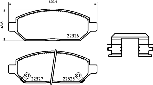 Diskinių stabdžių trinkelių rinkinys BREMBO P 59 088