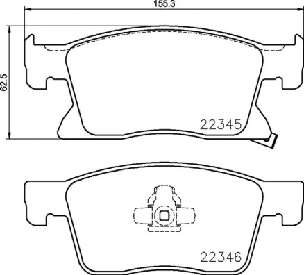 Diskinių stabdžių trinkelių rinkinys BREMBO P 59 091