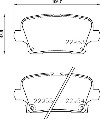Diskinių stabdžių trinkelių rinkinys BREMBO P 59 097