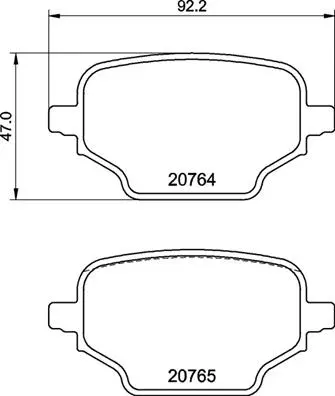 Diskinių stabdžių trinkelių rinkinys BREMBO P 59 098