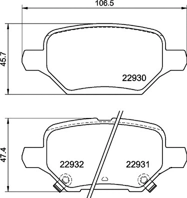 Diskinių stabdžių trinkelių rinkinys BREMBO P 59 099