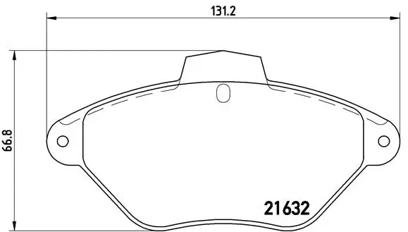 Diskinių stabdžių trinkelių rinkinys BREMBO P 61 053