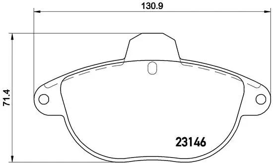 Diskinių stabdžių trinkelių rinkinys BREMBO P 61 055