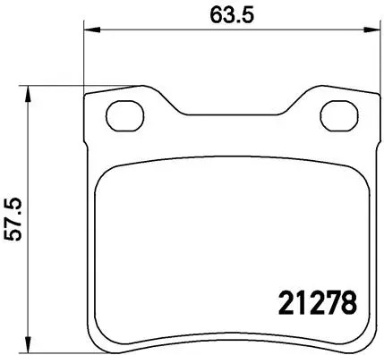 Diskinių stabdžių trinkelių rinkinys BREMBO P 61 058