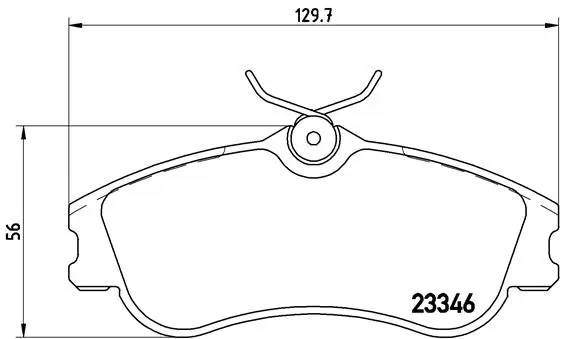 Diskinių stabdžių trinkelių rinkinys BREMBO P 61 069