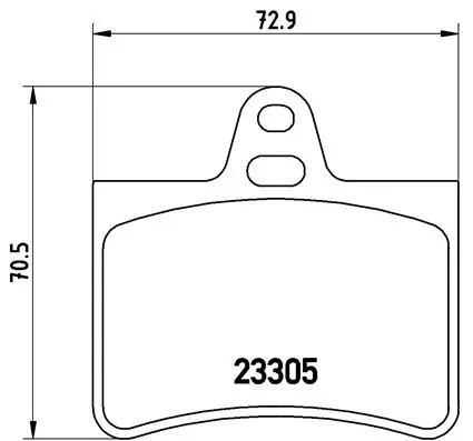 Diskinių stabdžių trinkelių rinkinys BREMBO P 61 073