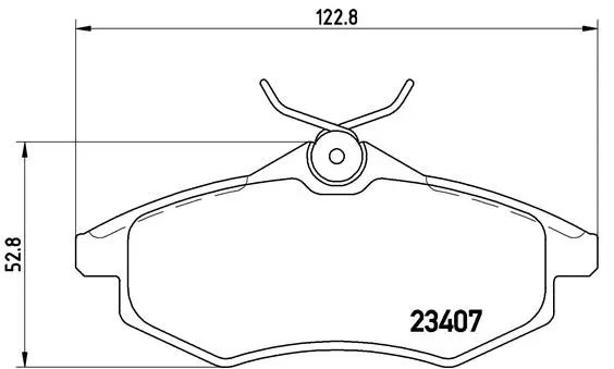 Diskinių stabdžių trinkelių rinkinys BREMBO P 61 074