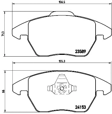 Diskinių stabdžių trinkelių rinkinys BREMBO P 61 076X
