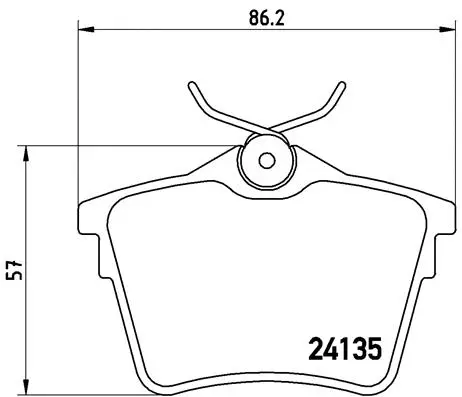 Diskinių stabdžių trinkelių rinkinys BREMBO P 61 079