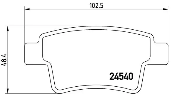 Diskinių stabdžių trinkelių rinkinys BREMBO P 61 085