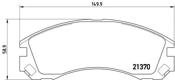 Diskinių stabdžių trinkelių rinkinys BREMBO P 61 089