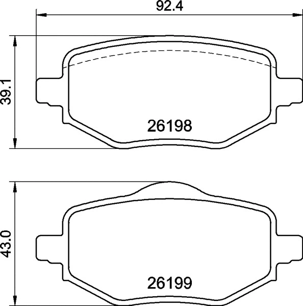 Diskinių stabdžių trinkelių rinkinys BREMBO P 61 140