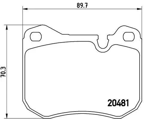 Diskinių stabdžių trinkelių rinkinys BREMBO P 65 002