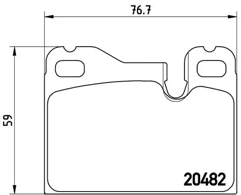 Diskinių stabdžių trinkelių rinkinys BREMBO P 65 003