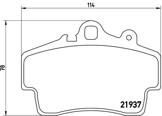 Diskinių stabdžių trinkelių rinkinys BREMBO P 65 007