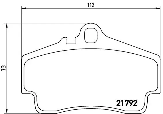 Diskinių stabdžių trinkelių rinkinys BREMBO P 65 008
