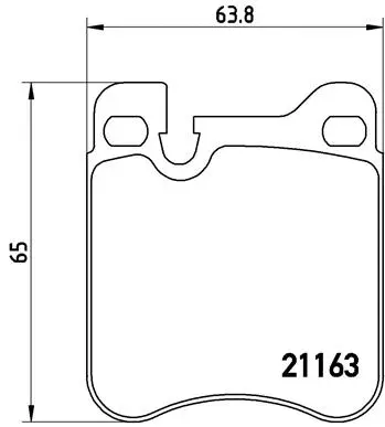 Diskinių stabdžių trinkelių rinkinys BREMBO P 65 010