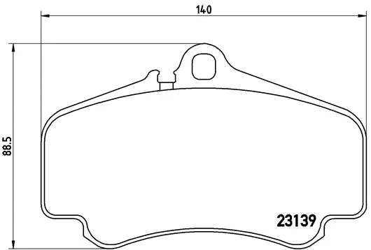 Diskinių stabdžių trinkelių rinkinys BREMBO P 65 011