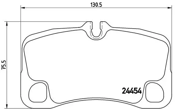 Diskinių stabdžių trinkelių rinkinys BREMBO P 65 013