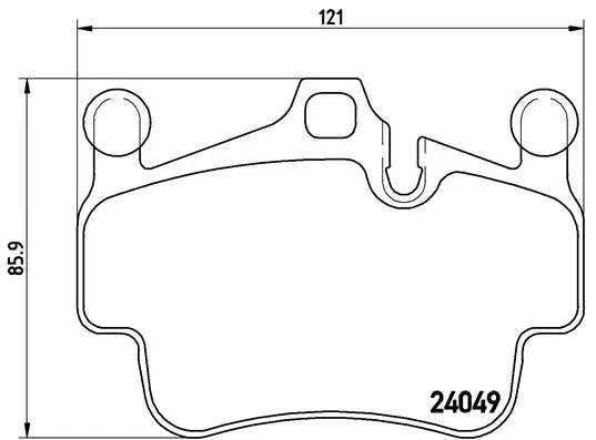 Diskinių stabdžių trinkelių rinkinys BREMBO P 65 014