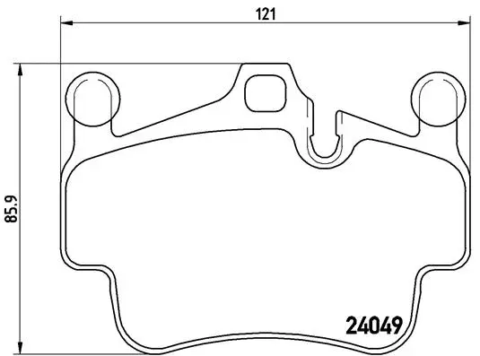 Diskinių stabdžių trinkelių rinkinys BREMBO P 65 015