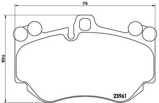 Diskinių stabdžių trinkelių rinkinys BREMBO P 65 016