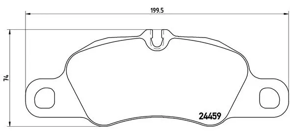 Diskinių stabdžių trinkelių rinkinys BREMBO P 65 018
