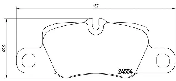 Diskinių stabdžių trinkelių rinkinys BREMBO P 65 020
