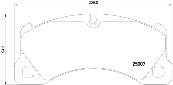 Diskinių stabdžių trinkelių rinkinys BREMBO P 65 021