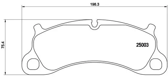 Diskinių stabdžių trinkelių rinkinys BREMBO P 65 025