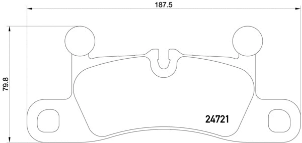 Diskinių stabdžių trinkelių rinkinys BREMBO P 65 027