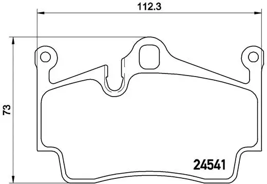 Diskinių stabdžių trinkelių rinkinys BREMBO P 65 028