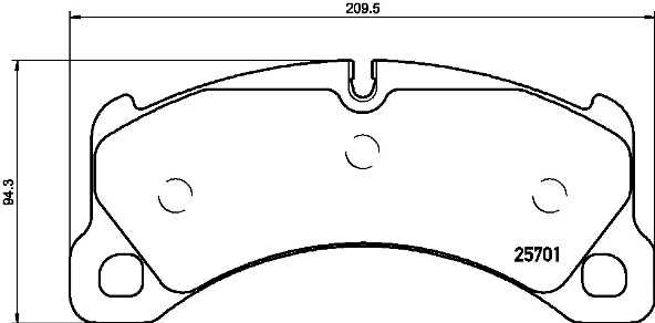 Diskinių stabdžių trinkelių rinkinys BREMBO P 65 033