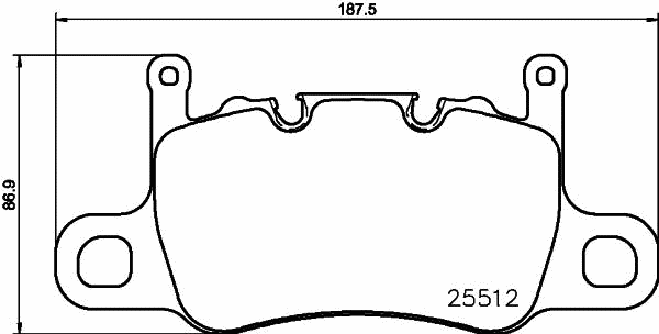 Diskinių stabdžių trinkelių rinkinys BREMBO P 65 037