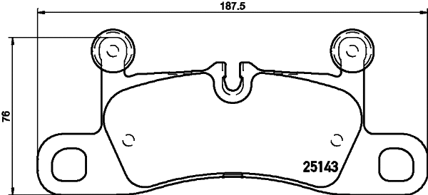 Diskinių stabdžių trinkelių rinkinys BREMBO P 65 042