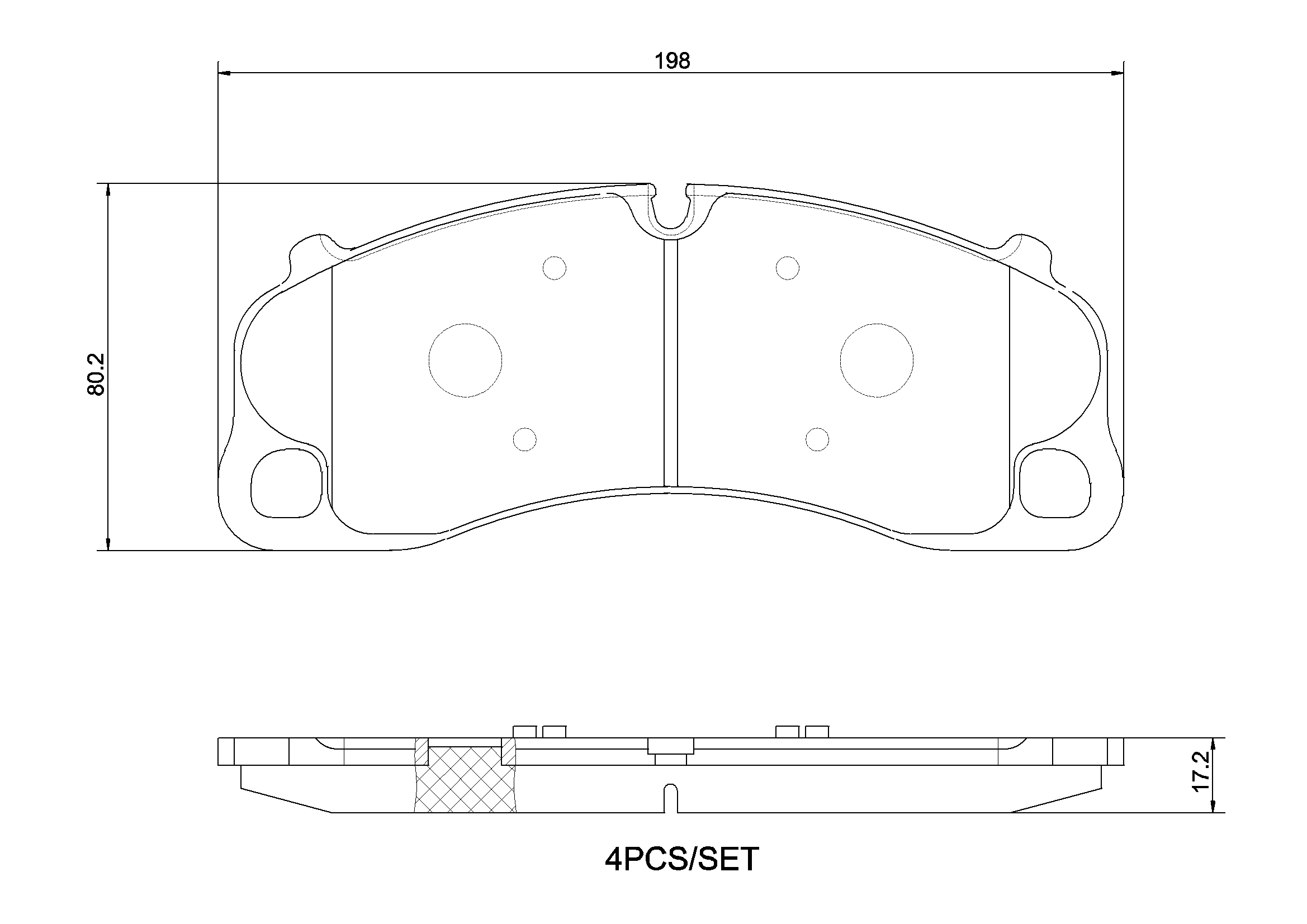 Diskinių stabdžių trinkelių rinkinys BREMBO P 65 045